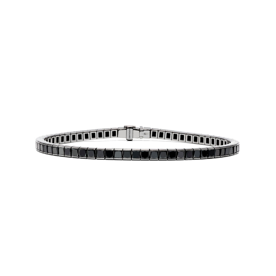 Armbånd i sort rhodinert hvitt gull med sorte diamanter