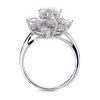 The fancy cut Star diamantring i hvitt gull