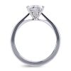 6 prong solitaire engagement ring in platinum