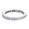 Eternity ring in white gold set with smaller white diamonds