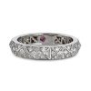 Rock and Diamonds en-radet diamantring i hvitt gull