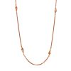 SPEAR necklace in rose gold with diamonds