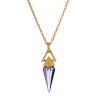 SPEAR necklace in yellow gold with amethyst