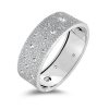Poi Moi Luna bangle large with white gold with diamonds