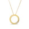 Love in Verona necklace with pendant in 18kt. yellow gold with diamonds