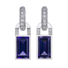 Confetti Collection earrings with iolite and diamonds