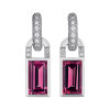 Confetti Collection earrings with pink tourmaline and diamonds