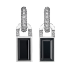 Confetti Collection earrings with onyx and diamonds