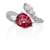 Toi Et Moi ring med rosa turmalin og briljanter