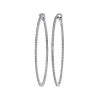 Giga diamond hoops in 18kt. white gold with 218 brilliants 1,94ct.