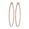 Giga hoops in 18kt. rose gold with 218 brilliant cut diamonds 1,94ct.