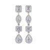ICEFALL Earrings in 18 KT white gold with diamonds