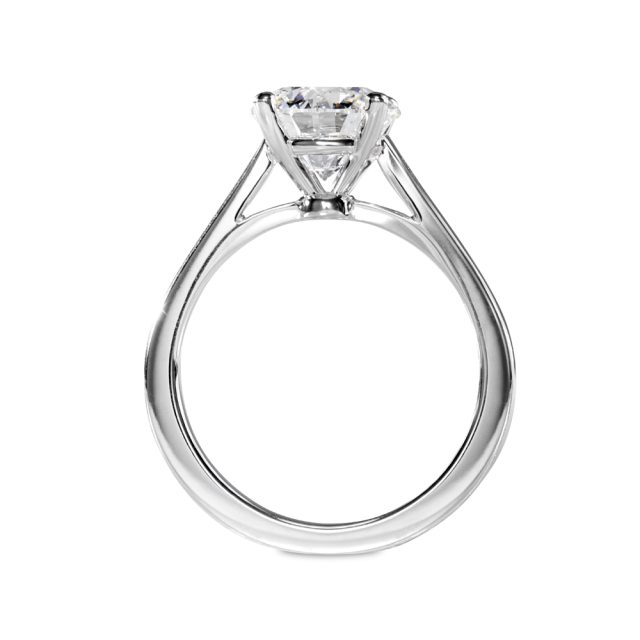 AUDREY forlovelsesring i hvitt gull med en briljant