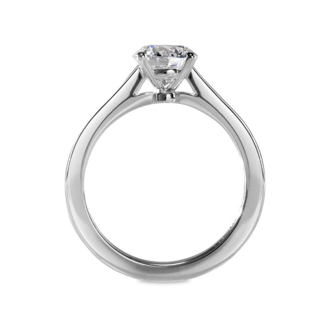 AUDREY forlovelsesring i hvitt gull med en briljant