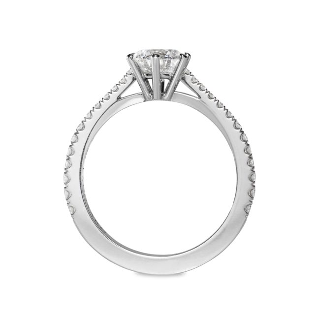 GRACE forlovelsesring i platina med briljanter