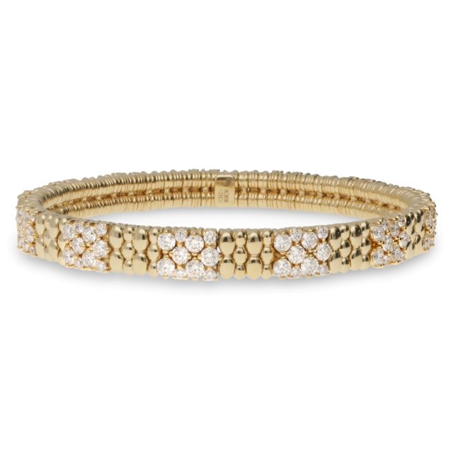 Armbånd cashmere i gult gull med briljanter